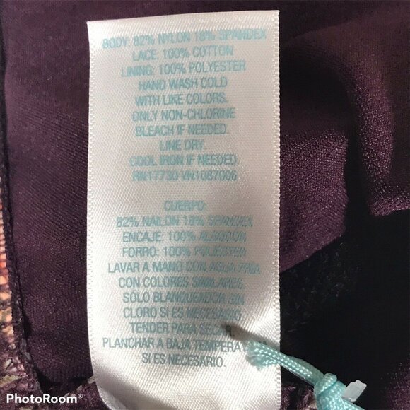 Kona Sol Womens Size Small Swimsuit One Piece Lace Trim Black Multi Floral New - Picture 6 of 11